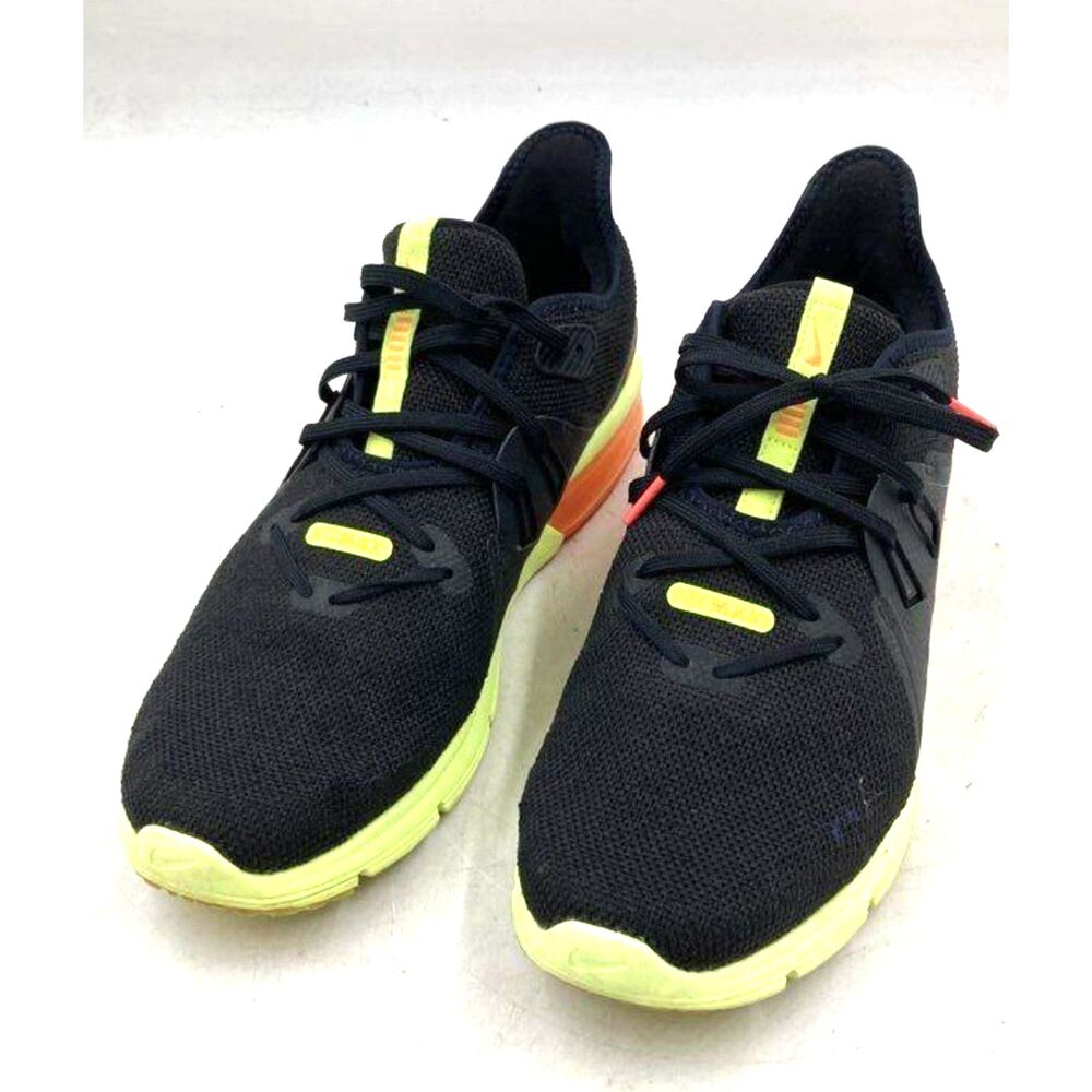 Nike Air Max Sequent 3 "Black Orange Volt" Sneakers (Men's Size 11)
